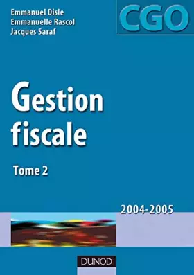 Couverture du produit · Gestion fiscale, tome 2 - Processus 3 : Manuel