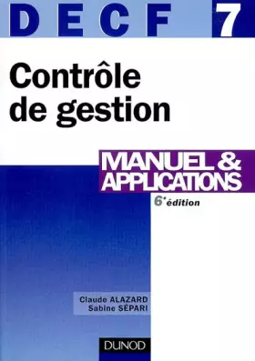 Couverture du produit · DECF, numéro 7 : Contrôle de gestion