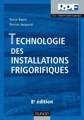 Couverture du produit · Technologie des installations frigorifiques