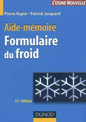 Couverture du produit · Formulaire du froid