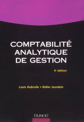 Couverture du produit · Comptabilité analytique de gestion
