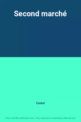 Couverture du produit · Second marché