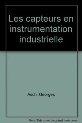 Couverture du produit · Les capteurs en instrumentation industrielle