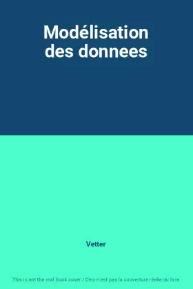 Couverture du produit · Modélisation des donnees