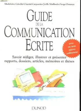 Couverture du produit · Guide de la communication écrite