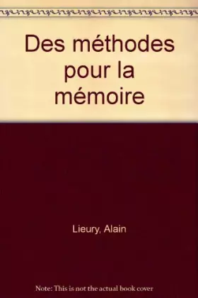 Couverture du produit · DES METHODES POUR LA MEMOIRE