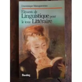 Couverture du produit · Éléments de linguistique pour le texte littéraire