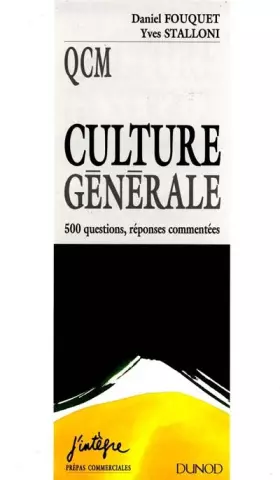 Couverture du produit · Culture générale : 500 questions, réponses commentées