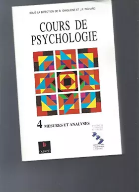 Couverture du produit · Cours de psychologie, tome 4 : Mesures et analyses