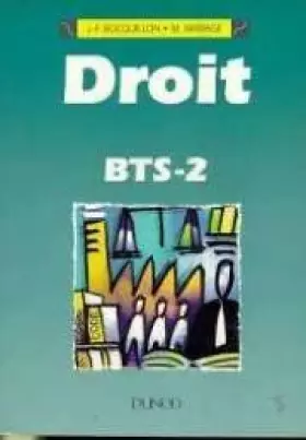 Couverture du produit · Droit BTS, tome 2 : élève