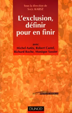 Couverture du produit · L'exclusion : définir pour en finir