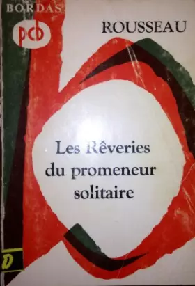 Couverture du produit · Les rêveries du promeneur solitaire
