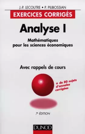 Couverture du produit · Analyse, tome 1: exercices corrigés, 7e édition