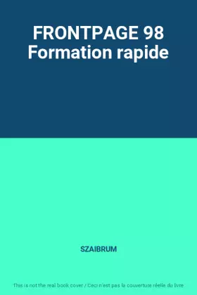 Couverture du produit · FRONTPAGE 98 Formation rapide