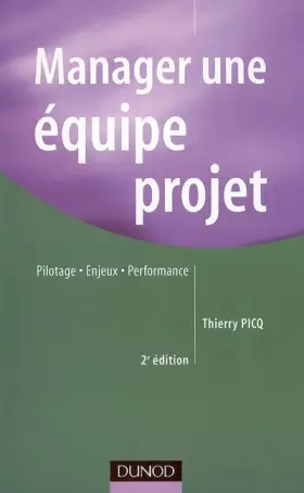 Couverture du produit · Manager une équipe de projet