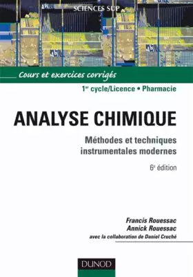 Couverture du produit · Analyse chimique : Méthodes et techniques instrumentales modernes