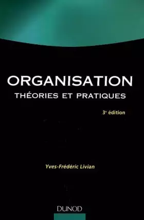 Couverture du produit · Organisation : Théories et pratiques