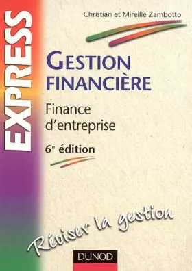 Couverture du produit · Gestion financière : Finance d'entreprise