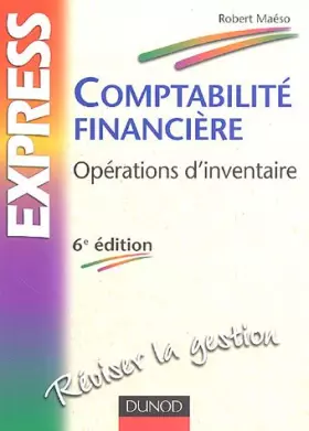 Couverture du produit · Comptabilité financière : Opérations d'inventaire