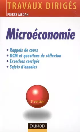 Couverture du produit · Microéconomie : Travaux dirigés