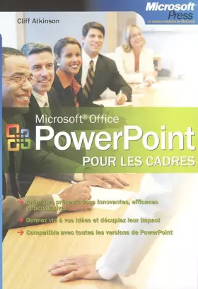 Couverture du produit · Microsoft PowerPoint : Pour les cadres