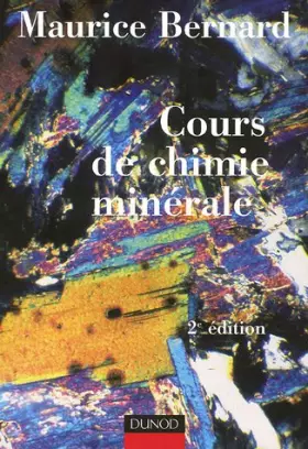 Couverture du produit · Cours de chimie minérale - 2ème édition