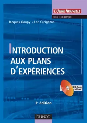 Couverture du produit · Introduction aux plans d'expériences (1Cédérom)