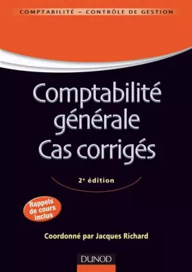 Couverture du produit · Comptabilité générale. Cas corrigés - 2e édition