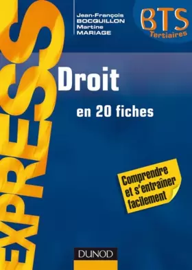 Couverture du produit · Droit BTS - en 20 fiches