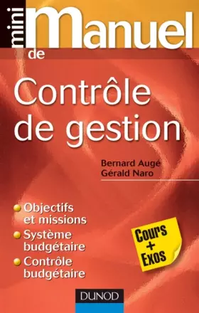 Couverture du produit · Mini manuel de contrôle de gestion