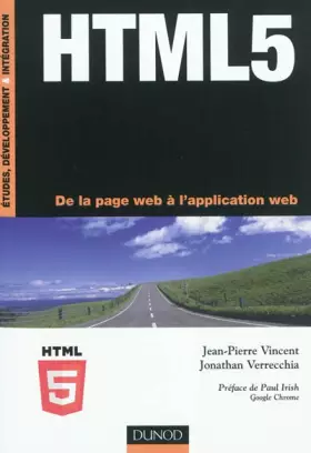 Couverture du produit · HTML5 - De la page web à l'application web