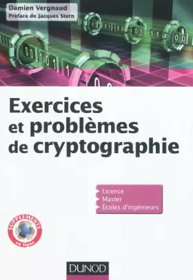 Couverture du produit · Exercices et problèmes de cryptographie