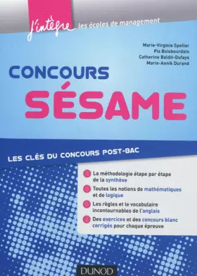 Couverture du produit · Concours Sésame - Les clés du concours post-bac: Les clés du concours post-bac