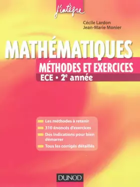 Couverture du produit · Mathématiques Méthodes et Exercices ECE 2e année