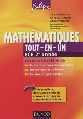 Couverture du produit · Mathématiques tout-en-un ECE 2e année - Le cours de référence