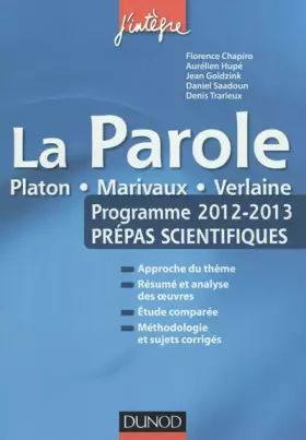 Couverture du produit · La parole - Programme 2012-2013 - Prépas scientifiques