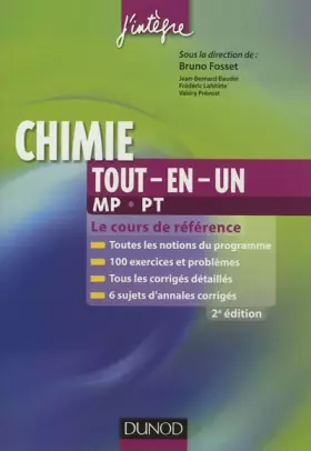 Couverture du produit · Chimie tout-en-un MP-PT - 2e éd. - Le cours de référence