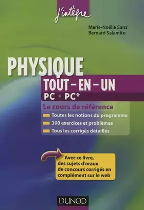 Couverture du produit · Physique tout-en-un PC-PC* - 2e éd. - Le cours de référence: Le cours de référence
