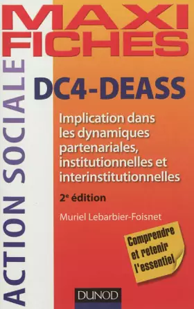 Couverture du produit · DC4-DEASS - 2e éd. - Implication dans les dynamiques partenariales, institutionnelles et interinstit: Implication dans les dynamiques parten