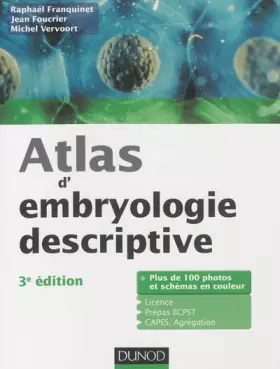Couverture du produit · Atlas d'embryologie descriptive