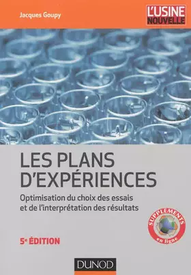 Couverture du produit · Introduction aux plans d'expériences: Avec applications