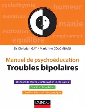 Couverture du produit · Manuel de psychoéducation - Troubles bipolaires