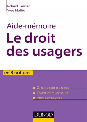 Couverture du produit · Aide-mémoire - Le droit des usagers