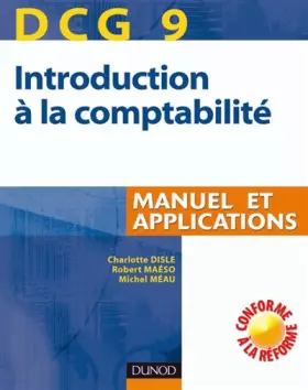 Couverture du produit · Introduction comptabilité DCG9 : Manuel et applications