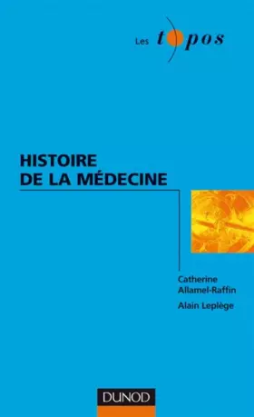 Couverture du produit · Histoire de la médecine