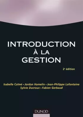 Couverture du produit · Introduction à la gestion