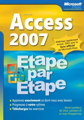 Couverture du produit · Access 2007