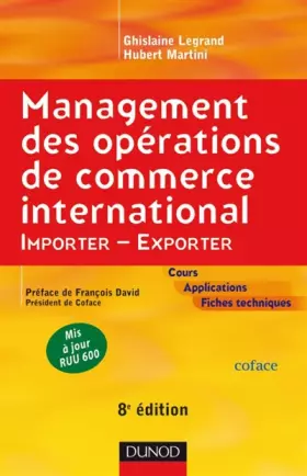 Couverture du produit · Management des opérations de commerce international : Importer-Exporter