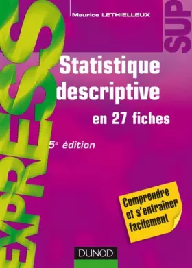Couverture du produit · Statistique descriptive