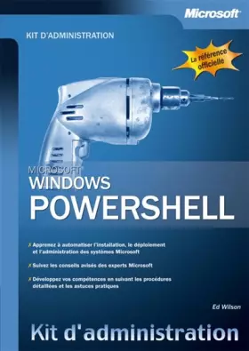 Couverture du produit · Windows PowerShell - Kit d'administration - Livre+compléments en ligne: Kit d'administration